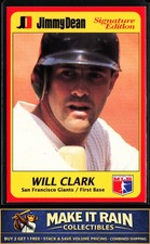 Will Clark 1991 Jimmy Dean Signature Edition #1 San Francisco Giants Baseball