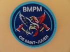 écusson pompier cis saint-julien marins-pompiers marseille tissé brodé 8cm velcr