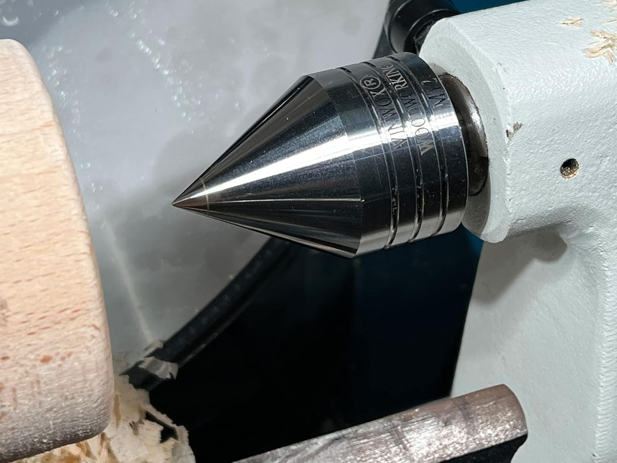 Wood Lathe Carbide Tipped Live Center, 2MT Morse Taper Shank, 8Mm