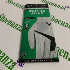 Callaway Golf Glove Weather Spann Left Mens Regular Large L Fusetech White
