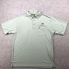 Mossy Oak Companions Polo Shirt Mens Large Green Prostaff Hunting Outdoor