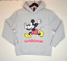 Disney Lululemon Hoodie S Oversized Gray Mickey Mouse Steady State Sweatshirt