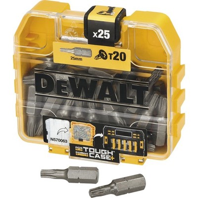 Dewalt Bitbox (Bitset) DT961, Torx 20 Bitsatz L 25 mm in Kunststoffbox 25-teilig