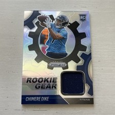 Panini 2025 Prizm Rookie Gear Chimere Dike RGR-CDE Titans NFL Football