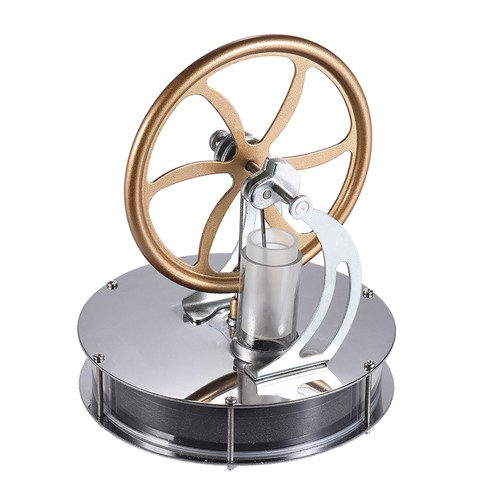 Low Temperature Stirling Engine Model - Educational Science Kit With Stainless Steel Build