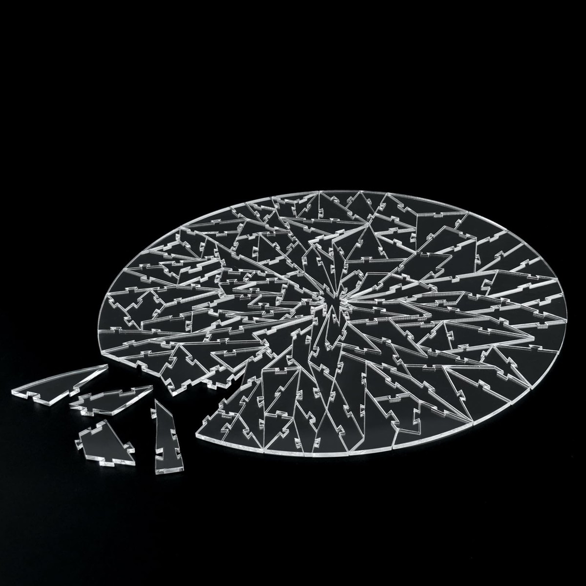 ZZYFGH Clear Hard Puzzle Jigsaw Impossible Challenge 141 Piece