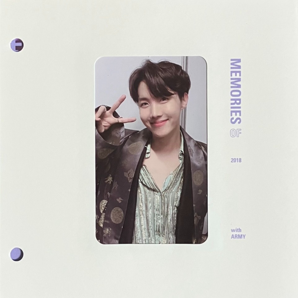 K-POP・アジア BTS memories2018 BluRay j-hope BTS J-HOPE MEMORIES OF 2018 Official Photocard With mount Blu-ray