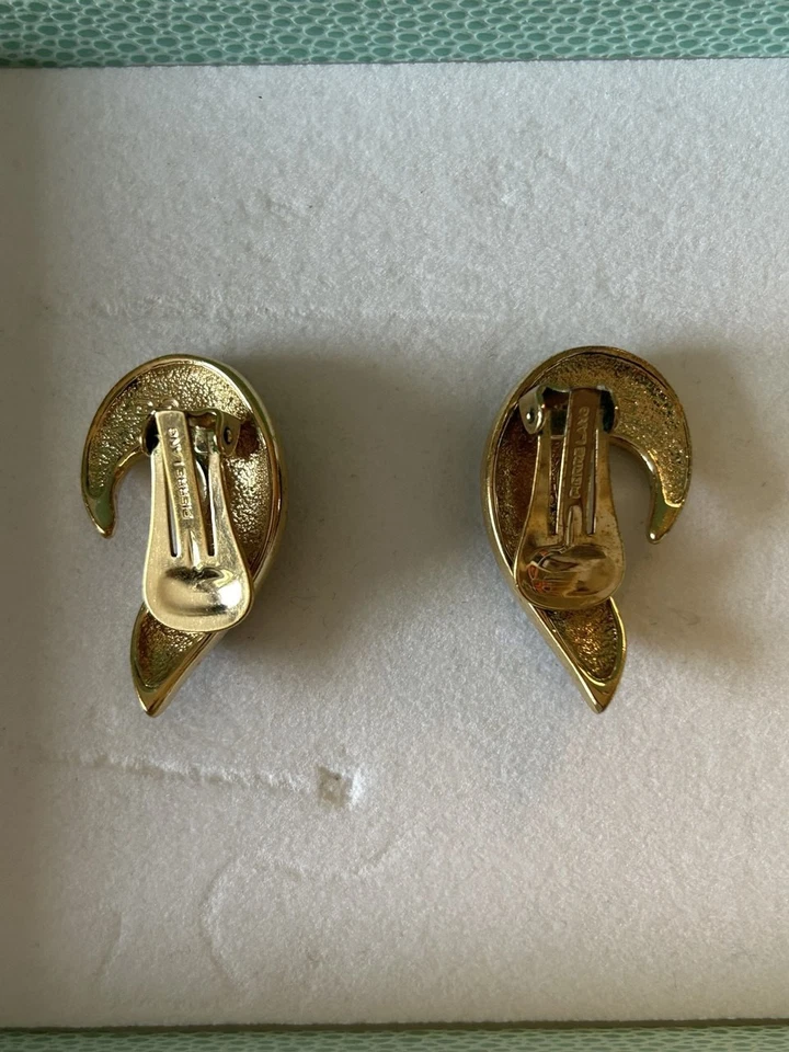 Pierre Lang Ohrclips mit Emaille - Bild 3 von 4