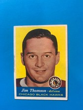 57/58 Topps #23 Jim Thomson Chicago Black Hawks NM