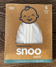 Happiest Baby SNOO Sleep Sack Size Small 0-2months Organic Cotton White