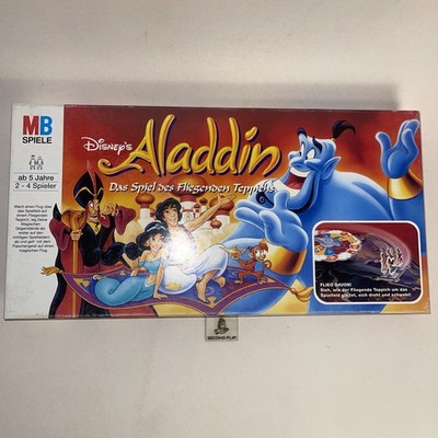Disney Aladdin Spiel des fliegenden Teppich MB Vintage Brettspiel 1993