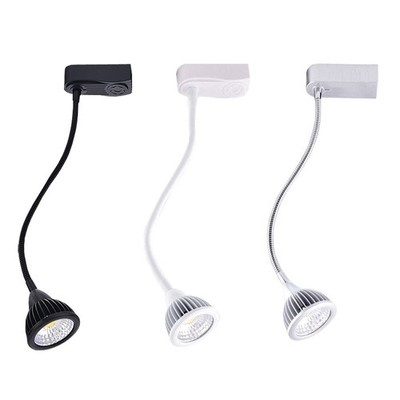 LED COB Ceiling Lamp 2-Line Track Rail Light Fixture Gooseneck Picture Spotlight