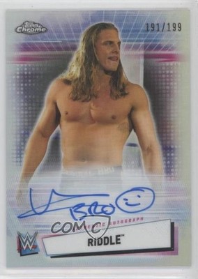 2021 Topps Chrome WWE 191/199 Matt Riddle Riddle #A-BRO Auto 16n7