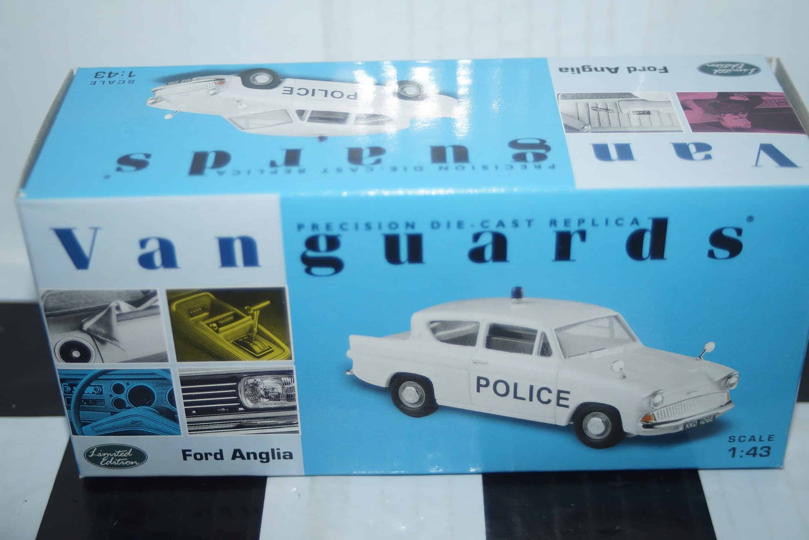 Vanguards Ford Anglia Liverpool and Bootle Police VA00120 1:43 Scale