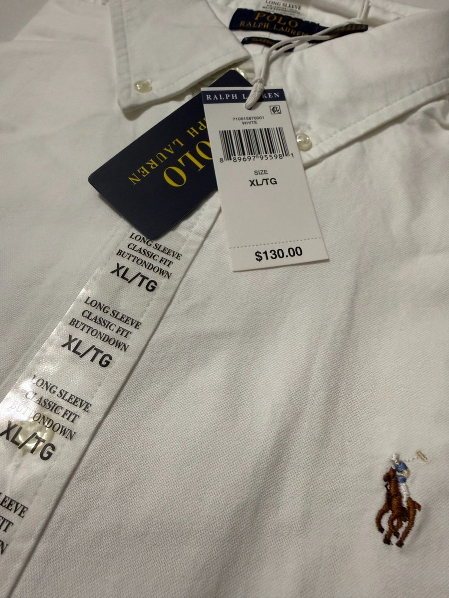 N Polo Ralph Lauren The Iconic Oxford Shirt Classic Fit - White