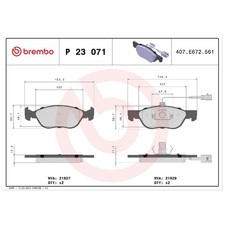 Satz Bremsbeläge Bremsklötze vorne für Alfa Romeo 145 930 146 GTV 916 | 24382