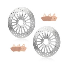 11.5" Front Brake Rotor Pads Set for Harley Davidson Touring Sportster Dyna S...