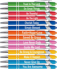 14 Pieces Motivational Inspirational Quotes Snarky Screen Touch Stylus Ballpoint