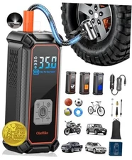  Tire Inflator Portable Air Compressor, 9000mah with Cable (SUV&Pickup) 1-gray