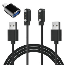 Veryfit Smart Watch Charger, 2-Pack/3.3Ft Magnetic Charging Cable for Veryfit Sm