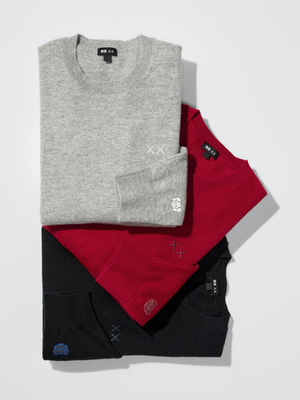 UNIQLO Kaws Winter collection 2025 Cashmere Crew Neck Sweater
