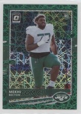 2020 Panini Donruss Optic Rookies Green Velocity Prizm Mekhi Becton #120 0q3