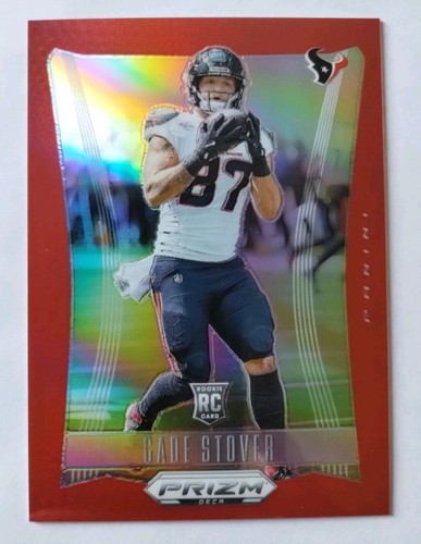 2024 Panini Prizm Deca Football #127 Cade Stover Red /199 (RC) Houston Texans