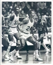 1983 Press Photo TCU Horned Frogs Doug Arnold & Darrell Browder - snb13547