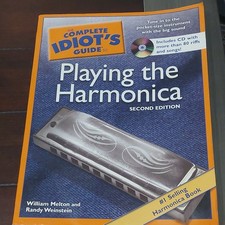 Complete Idiot's Guide Playing Harmonica 2nd Ed Illustrated Book CD Melton