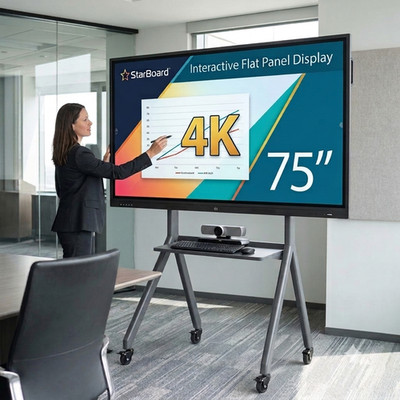 STARBOARD 75'' 4K Interactive Flat Panel Display TE-QS1M-75