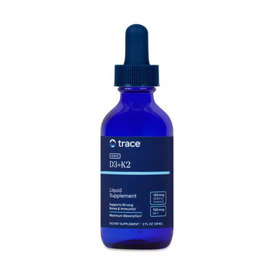 Trace Mineral Liquid Ionic D3 & K2 2 oz Exp 2027+