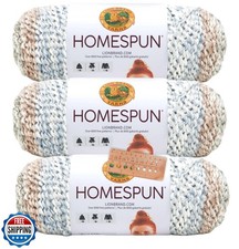Lion Brand Yarn - Homespun - 3 Pack with Pattern Cards in Color Beachside St