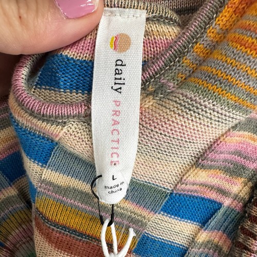 NWT Anthropologie Daily Practice Multi Color Block Sweater Dress Womens Large - Picture 6 of 9