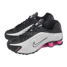 Nike Wmns Shox R4 Black Metallic Silver Pinksicle Women Casual Shoes SAR3565-012