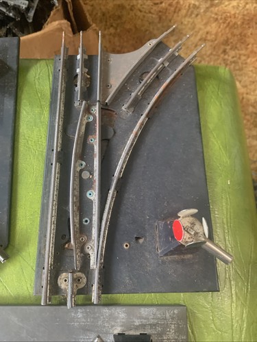 Three Marx Manual Control 027 Gauge Left & Right Switches 3-rail - VG+ Cond. - Bild 3 von 6