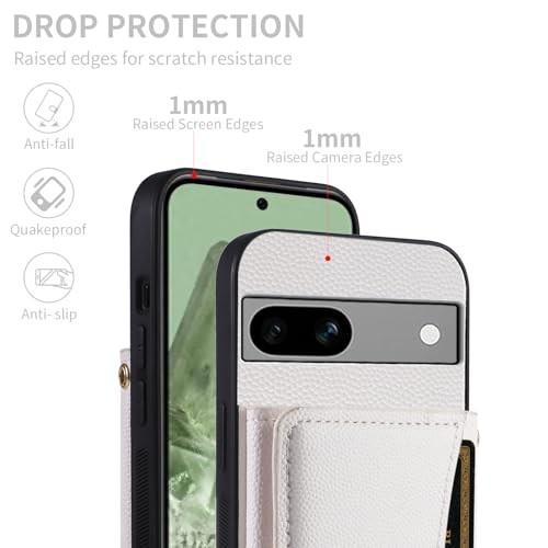 Phone Case for Google Pixel 7 5G Wallet Cover with Crossbody Shoulder Strap - Picture 8 of 8