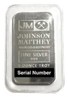 Vintage 1oz Silver 999 Johnston Matthey Bar Bullion ingot in original sleev RARE