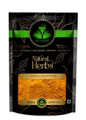 SAI HERBS Lakadong Haldi Powder - High Curcumin 12-15% - For Health and Wellness