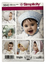 Sewing Pattern Baby Hats Bonnet 6 Assorted Styles Instructions DIY Sew Project