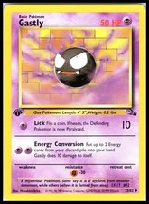 1999 gastly pokemon card - Fossil - Os Gastly on opponents next turn Gastly [1st Edition] #33 Prices
