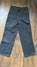 Chaps Pants Boys 12 Black Approved Schoolwear Straight Leg Chino Stretch