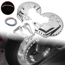 Front Brake Rotor Covers LED Ring Of Fire For...