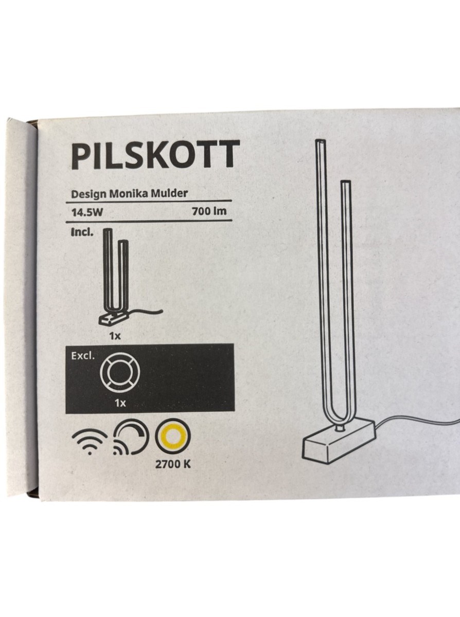 IKEA PILSKOTT ピルスコット LEDフロアランプ　スマート　照明 PILSKOTT LED floor lamp, smart black - IKEA