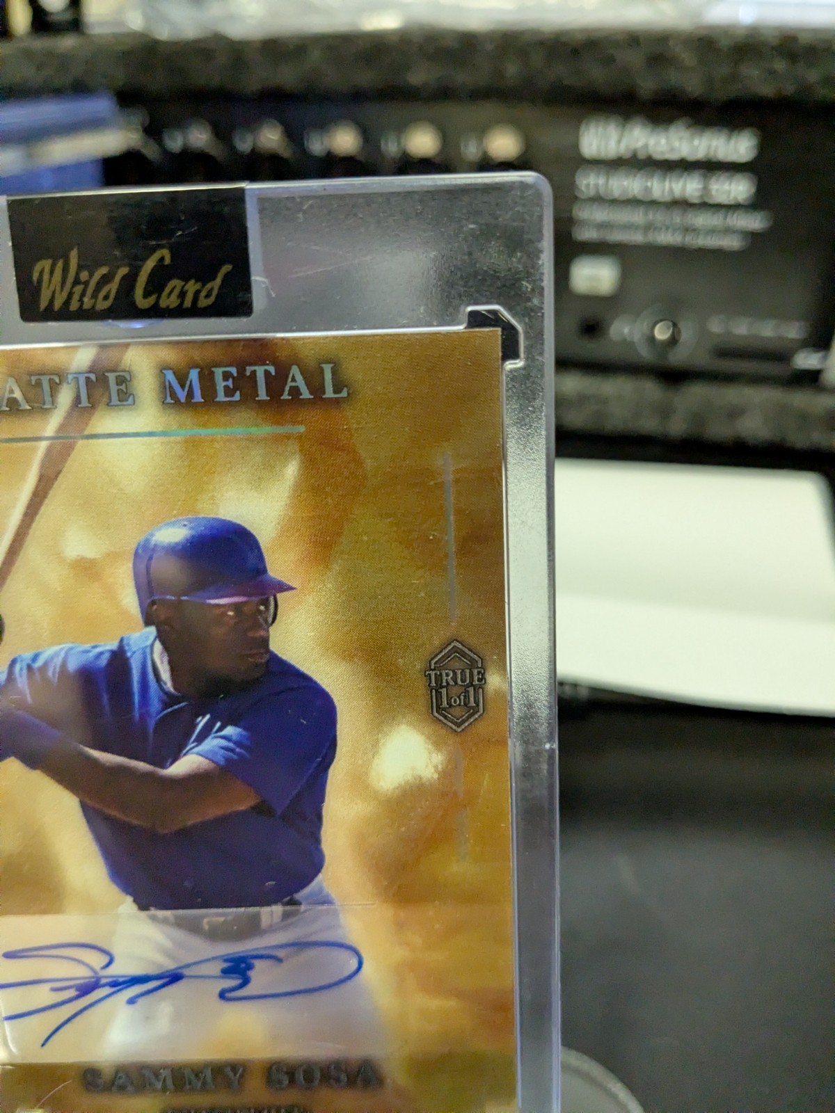 2026 Wild Card Matte Metal Sammy Sosa Chicago Cubs Auto 1/1 MMPCTa3-SSA view 4