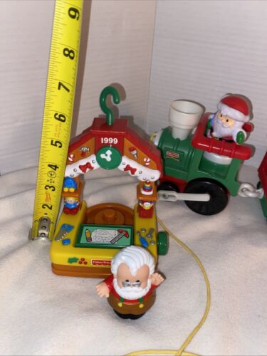 Vintage 1999 Fisher Price Little People Musical Christmas Train & 1999 Ornament - Picture 8 of 15