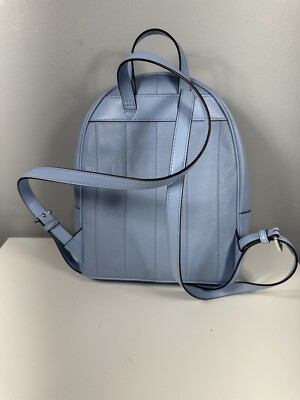 Michael Kors Kenly Medium Light Sky Leather Backpack Pebble  display picture 1
