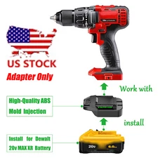 1x Adapter for Bauer 20V Tools to fit DeWalt 20V MAX XR Batteries - Adapter Only
