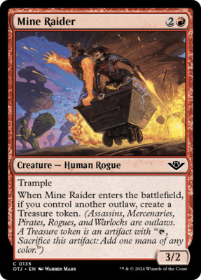 x4 Mine Raider OTJ MTG 135 COMMON M/NM 4x