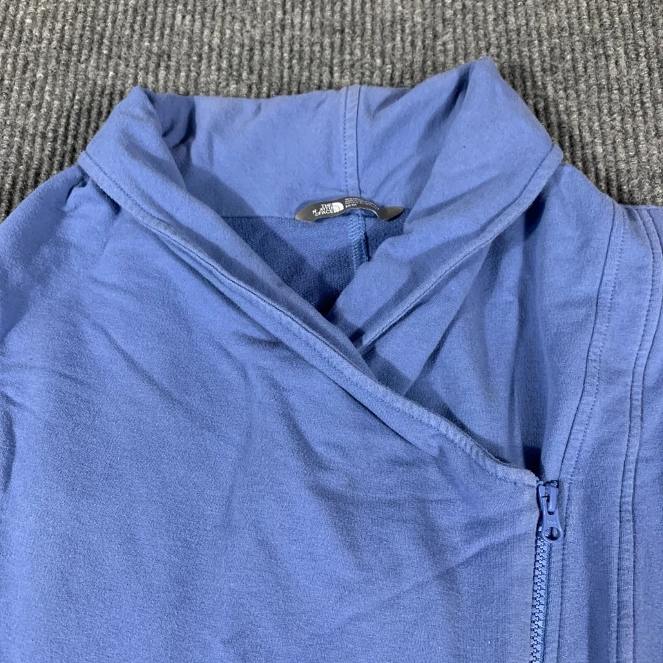 Sudadera para mujer The North Face azul medio cremallera completa cuello defectos de senderismo Foto 2 de 4