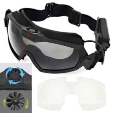 WoSport Airsoft Goggles Anti Fog Glass with Fan Tactical Safety Military Eyewear